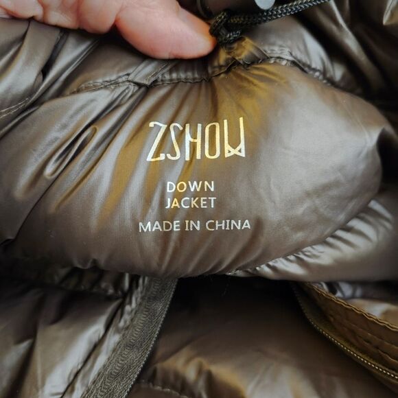 ZShow packable Down‎ jacket coat sz Small - Picture 8 of 9